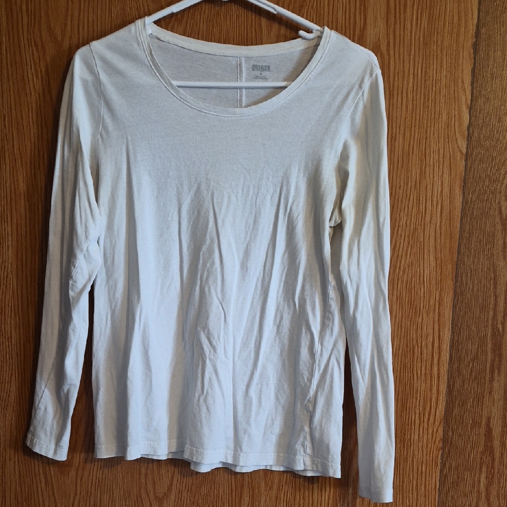 Duluth Trading Co White Long Sleeve Tee